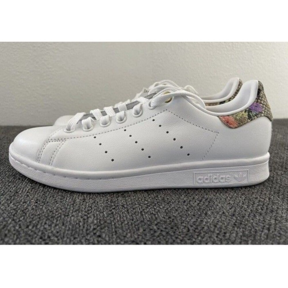Adidas Stan Smith Women's Size 8.5 M Snakeskin Floral Mash Up Shoes